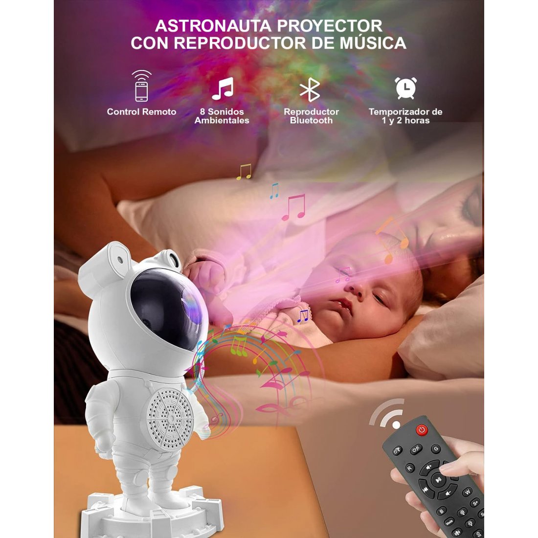 LÁMPARA ASTRONAUTA "SUEÑOS FELICES"