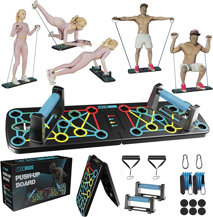 Tabla Push Up con Bandas Fitness