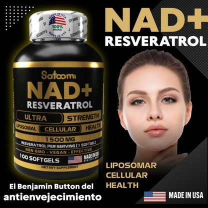 Suplemento Nad +  Resveratrol 1500 Mg